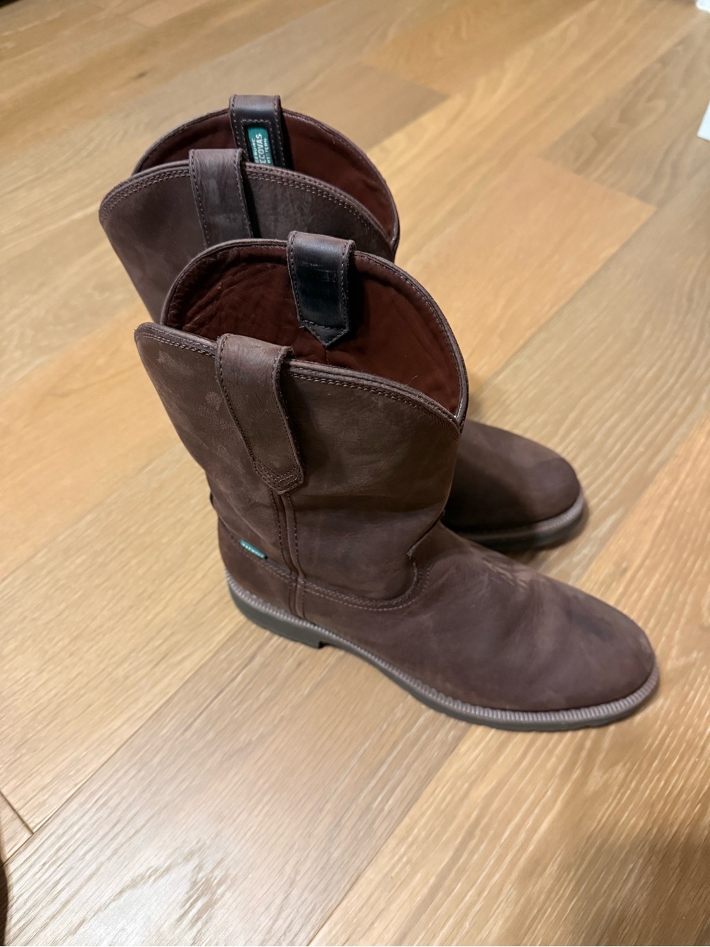 Tecovas Dark Brown Men's Pull-On Western Boots